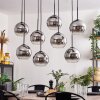 Koyoto Hanger - Glas Chroom, Duidelijk, Rookkleurig, 8-lichts