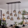 Koyoto Hanger - Glas Chroom, Duidelijk, Rookkleurig, 8-lichts