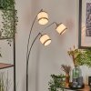 Lohobe Staande lamp Chroom, Zwart, 3-lichts