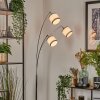 Lohobe Staande lamp Chroom, Zwart, 3-lichts