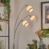 Lohobe Staande lamp Chroom, Zwart, 3-lichts