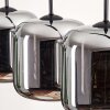 Lauden Hanger - Glas Chroom, Rookkleurig, 4-lichts