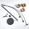 Lohobe Staande lamp Zwart, 3-lichts