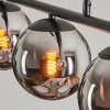 Gastor Hanglamp - Glas Chroom, Rookkleurig, 3-lichts
