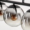 Gastor Hanglamp - Glas Chroom, Duidelijk, Rookkleurig, 3-lichts