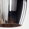Vevino Hanger - Glas Chroom, Rookkleurig, 3-lichts