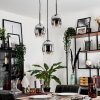Vevino Hanger - Glas Chroom, Duidelijk, Rookkleurig, 3-lichts