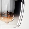 Vevino Hanger - Glas Chroom, Duidelijk, Rookkleurig, 3-lichts