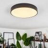 Diagonal Plafondlamp LED Zwart, 1-licht, Afstandsbediening