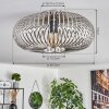 Oravi Plafondlamp Zilver, 1-licht