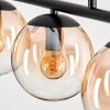 Gastor Hanglamp - Glas Amber, Duidelijk, 5-lichts