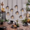 Apedo Hanger - Glas Duidelijk, Rookkleurig, 8-lichts