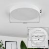 Diagonal Plafondlamp LED Wit, 1-licht, Afstandsbediening