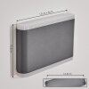 Grude Buiten muurverlichting LED Antraciet, 2-lichts