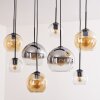 Koyoto Hanger - Glas Amber, Duidelijk, Rookkleurig, 8-lichts