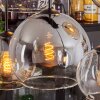 Koyoto Hanger - Glas Amber, Chroom, Duidelijk, Rookkleurig, 8-lichts