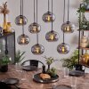Apedo Hanger - Glas Rookkleurig, 8-lichts