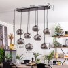 Apedo Hanger - Glas Rookkleurig, 8-lichts
