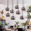 Apedo Hanger - Glas Rookkleurig, 8-lichts