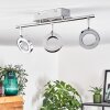 Altamahaw Plafondlamp LED Zilver, 3-lichts
