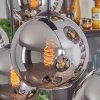 Koyoto Hanger - Glas Chroom, Rookkleurig, 8-lichts
