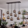 Koyoto Hanger - Glas Chroom, Rookkleurig, 8-lichts