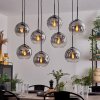 Koyoto Hanger - Glas Duidelijk, Rookkleurig, 8-lichts