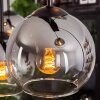 Koyoto Hanger - Glas Chroom, Duidelijk, Rookkleurig, 6-lichts