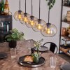 Apedo Hanger - Glas Amber, Duidelijk, 5-lichts