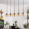 Apedo Hanger - Glas Amber, Duidelijk, 5-lichts
