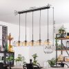 Apedo Hanger - Glas Amber, Duidelijk, 5-lichts