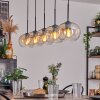 Apedo Hanger - Glas Amber, Duidelijk, 5-lichts