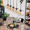 Apedo Hanger - Glas Amber, Duidelijk, 5-lichts