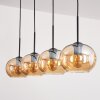Apedo Hanger - Glas Amber, 4-lichts
