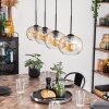 Apedo Hanger - Glas Amber, Duidelijk, 4-lichts