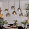 Apedo Hanger - Glas Duidelijk, Rookkleurig, 6-lichts
