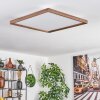 Longvic Plafondpaneel LED Bruin, houtlook, Zwart, 1-licht