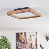 Longvic Plafondpaneel LED Bruin, houtlook, Zwart, 1-licht