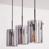 Parane Hanger - Glas Rookkleurig, 3-lichts