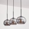 Apedo Hanger - Glas Rookkleurig, 3-lichts