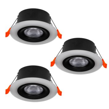 Eglo CALONGE Inbouw verlichting - Set van 3 LED Zwart, Wit, 3-lichts