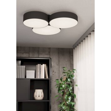 Eglo BARBANO-Z Plafondlamp LED Zwart, 3-lichts