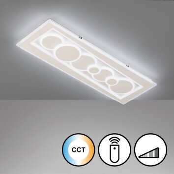 Fischer & Honsel Ratio Plafondpaneel LED Wit, 1-licht, Afstandsbediening