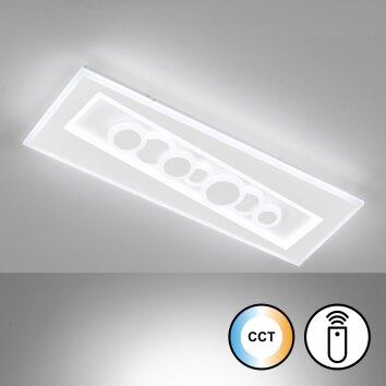 Fischer & Honsel Ratio Plafondpaneel LED Wit, 1-licht, Afstandsbediening