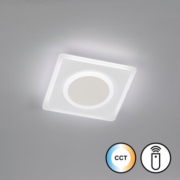 Fischer & Honsel Bisi Plafondlamp LED Wit, 1-licht, Afstandsbediening