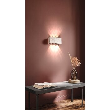Fischer & Honsel Cog Muurlamp LED Nikkel mat, 6-lichts