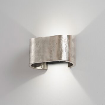 Fischer & Honsel Cog Muurlamp LED Nikkel mat, 2-lichts