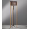 Fischer & Honsel SHINE-WOOD Staande lamp Natuurlijke kleuren, Zwart, 3-lichts