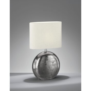 Fischer & Honsel Chambery Tafellamp Nikkel mat, 1-licht