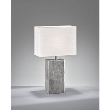 Fischer & Honsel Amiens Tafellamp Nikkel mat, 1-licht
